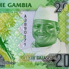 20 Dalasi  UNC Banknote