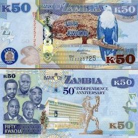 50 Kwacha  UNC Banknote